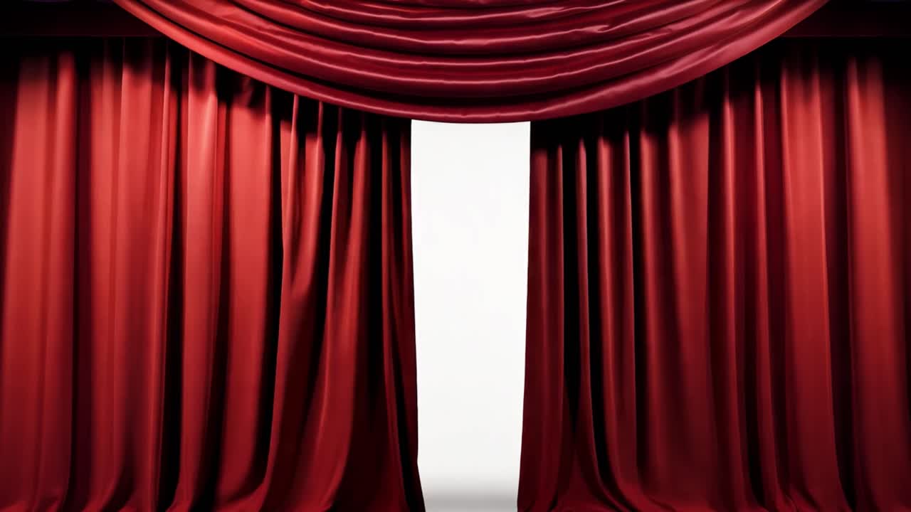 빨간 무대 커튼