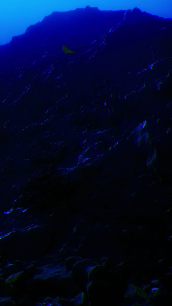 Mystical beauty of deep water creating waves in twilights embrace