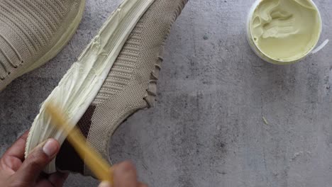 how to clean your beige sneakers