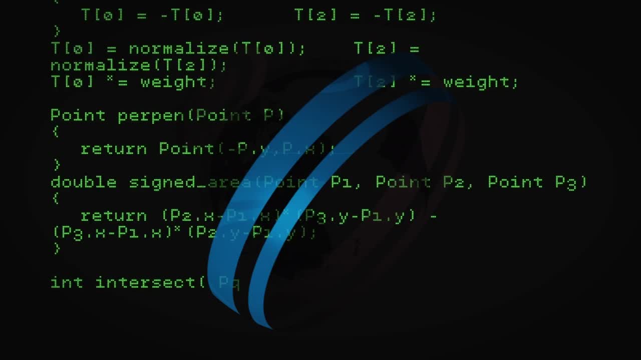 animacja przetwarzania danych na globie na czarnym tle
