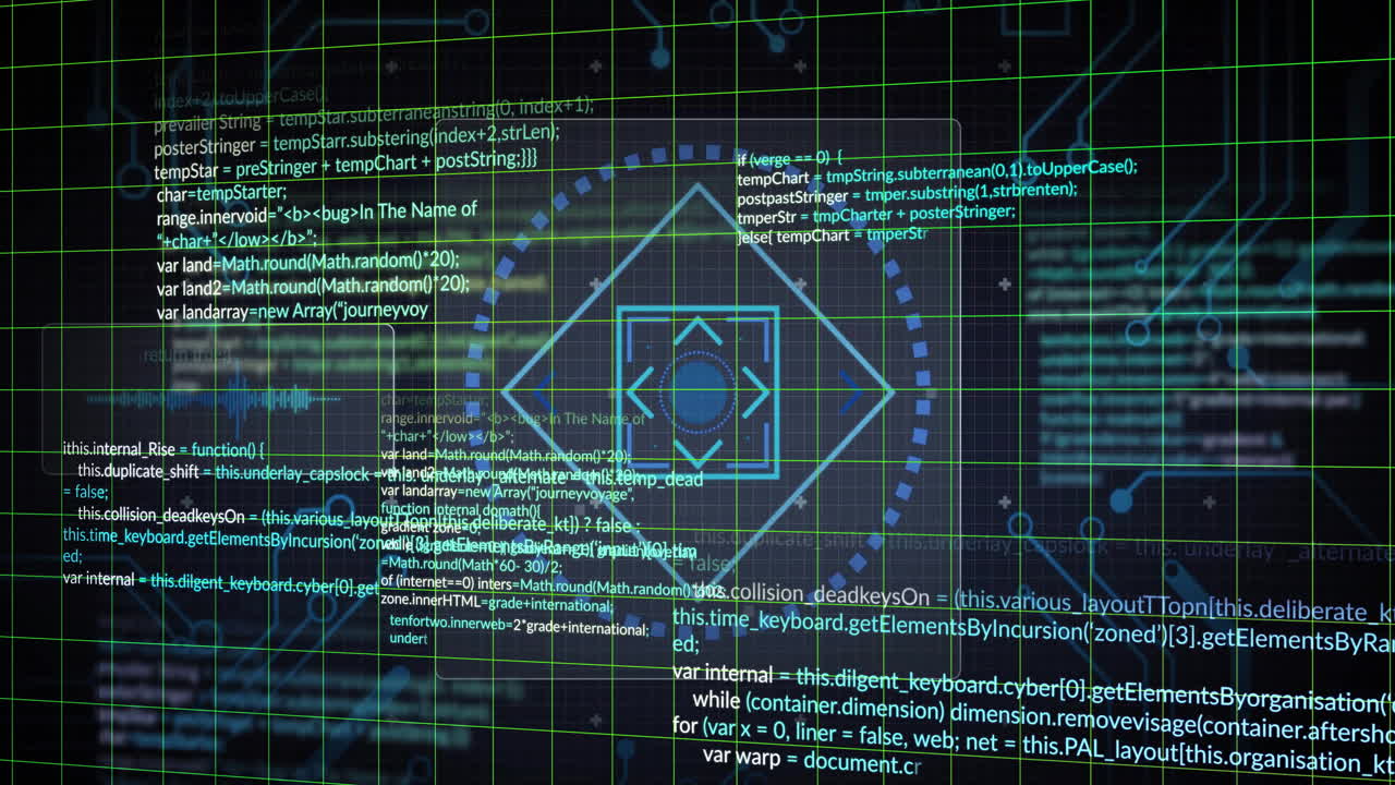 Animation of network of connections over data processing
