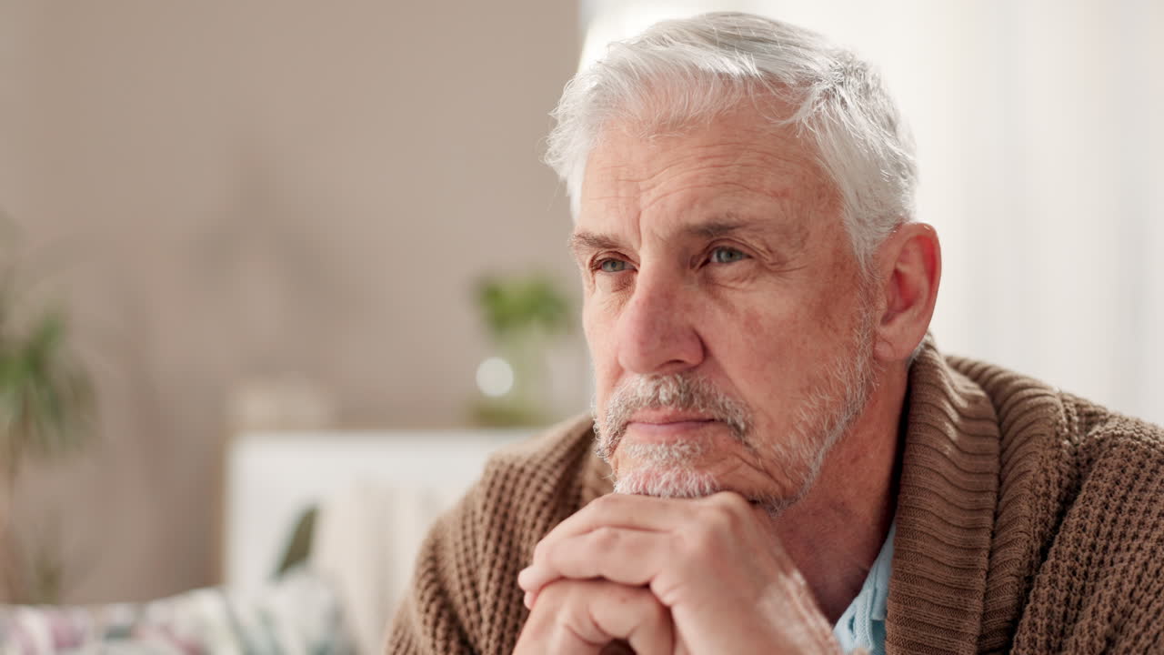 Portrait of a Thoughtful Senior Man