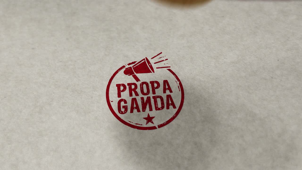 animación de sellos de propaganda y de bucle de sellos