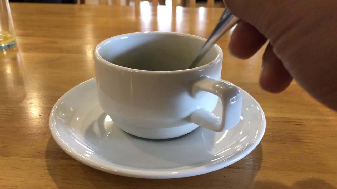 Making coffee cup on morning