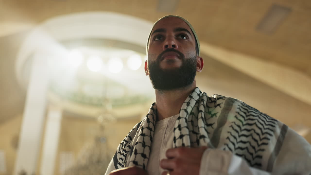 Muslim man in a mosque