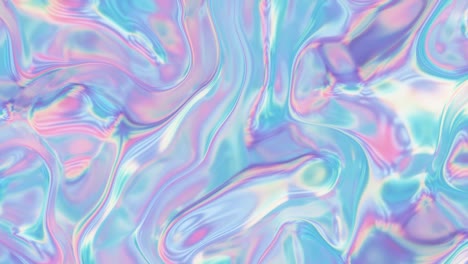 animated 3d waving fabric texture. liquid holographic background. smooth wave surface of silk fabric with ripples and folds of fabric. 4k 3d rendering, seamless looping 3d animation