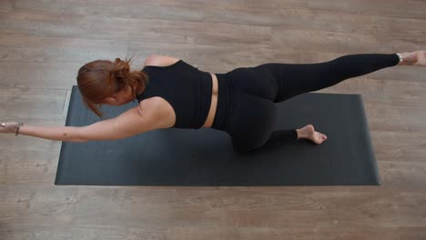 yoga poses on a mat