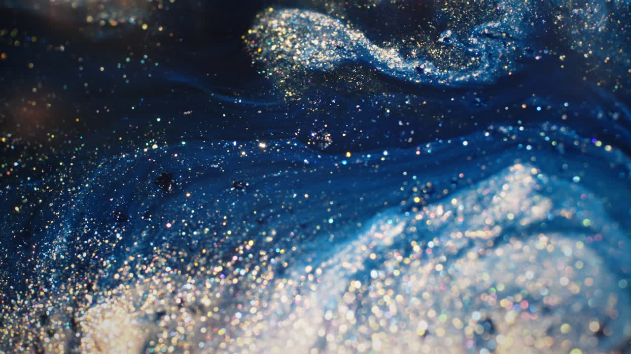 추상 블루 글리터 배경