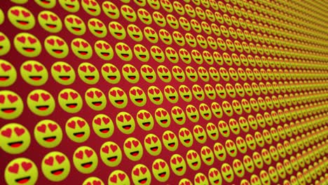 lovely happy smile icons pattern animated background