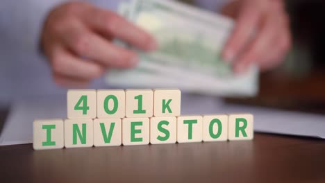 concept of investing in your 401k retirement account