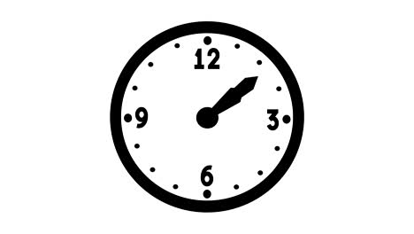 4k clock time lapse animation - loopable