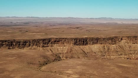 Cañón-Del-Río-Fish-En-Namibia,-Toma-Aérea-De-Drones-Africanos