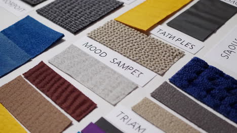fabric and material samples