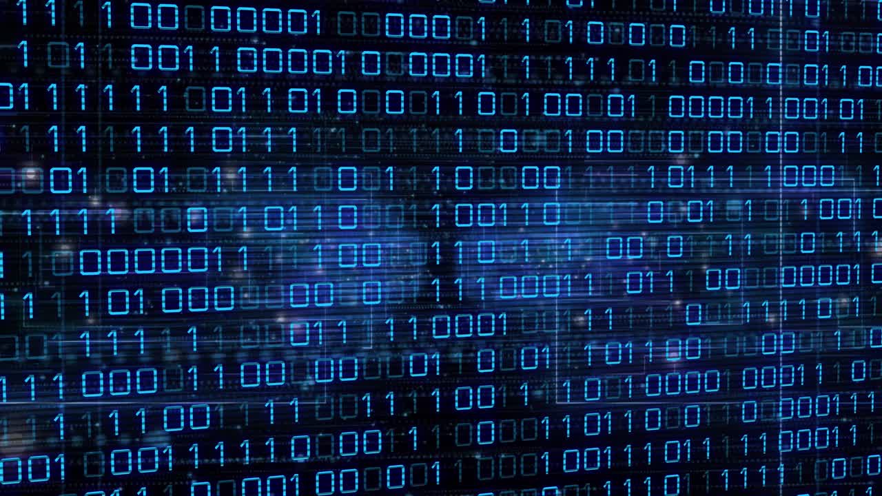 animación del procesamiento de datos en pantallas