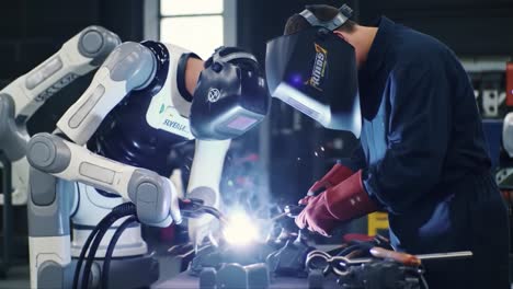 Industrial Welding Processes: Humans and Robots