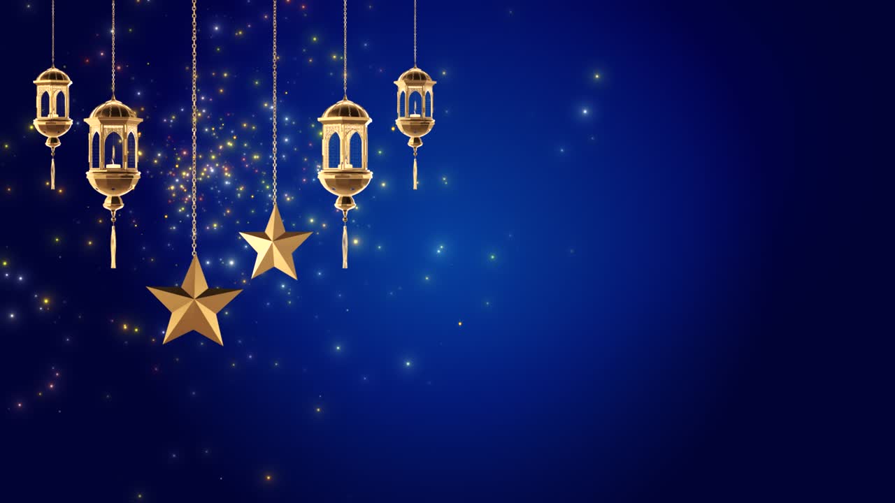 fondo de la linterna árabe con vela por la noche para la fiesta islámica. mes santo musulmán de ramadán.