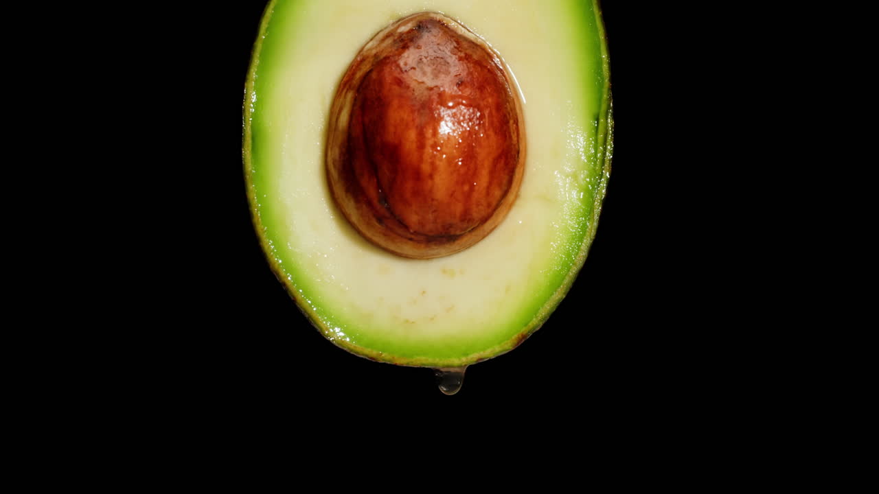 Primo piano di metà avocado