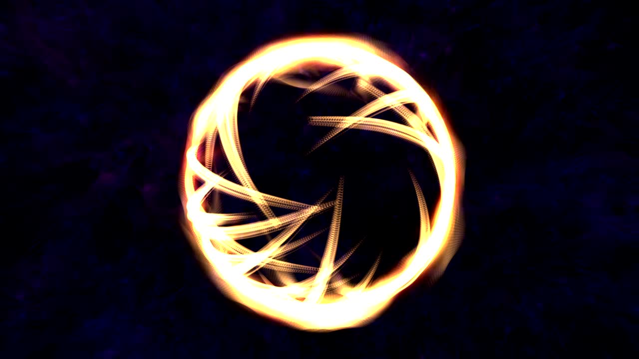animación digital de una luz mística