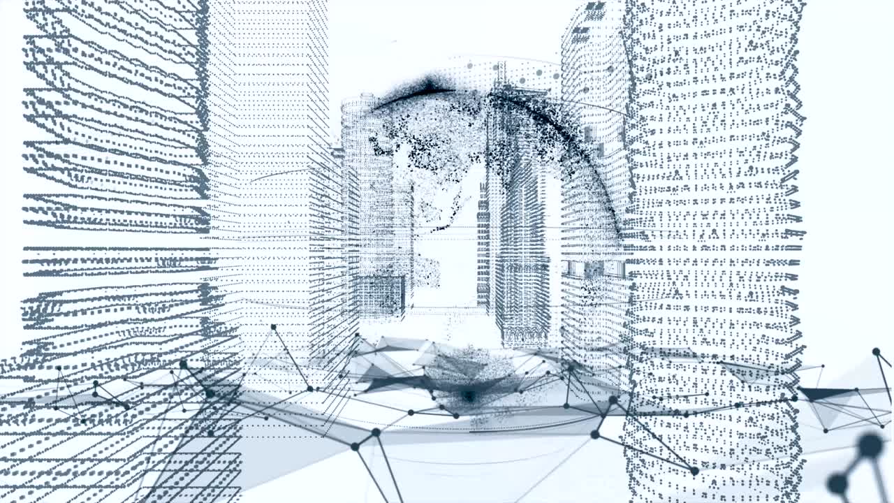 5g 및 ai 기술, 글로벌 통신 네트워크 개념, 6g 비즈니스 그래프, 글로벌 비즈니스