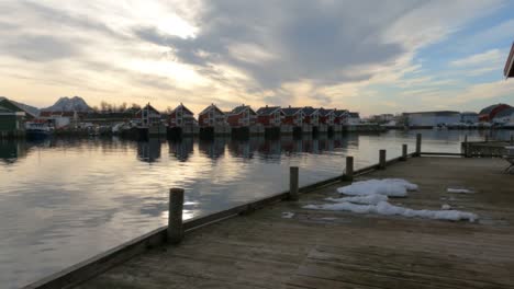 fishing port in svolvær, lofoten islands nordland norway.