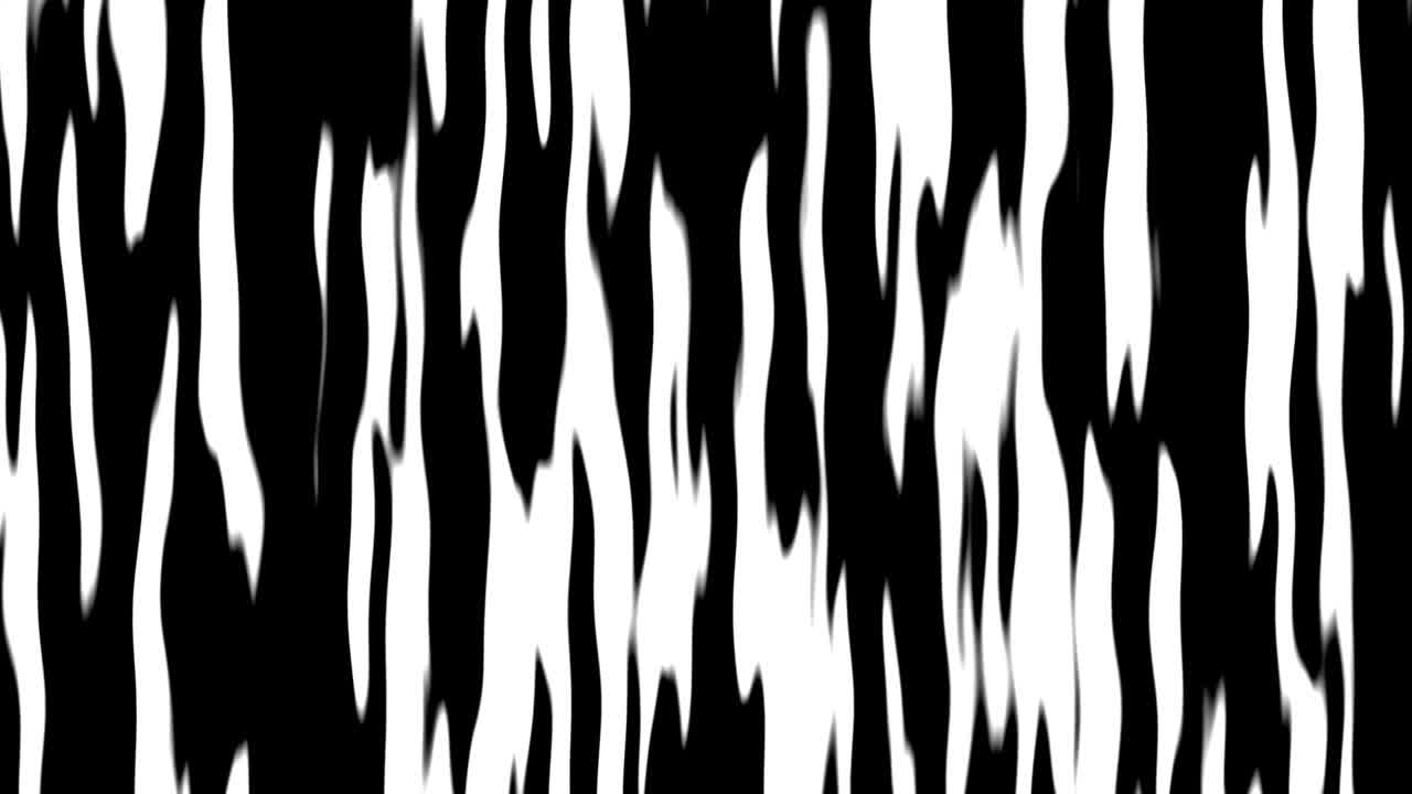 4k abstracto de grano de madera onda patrón de tigre mapa de fondo en blanco y negro animación de bucle de bucle sin costura