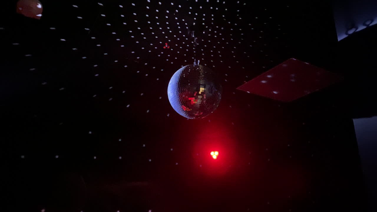 Disco ball in small club