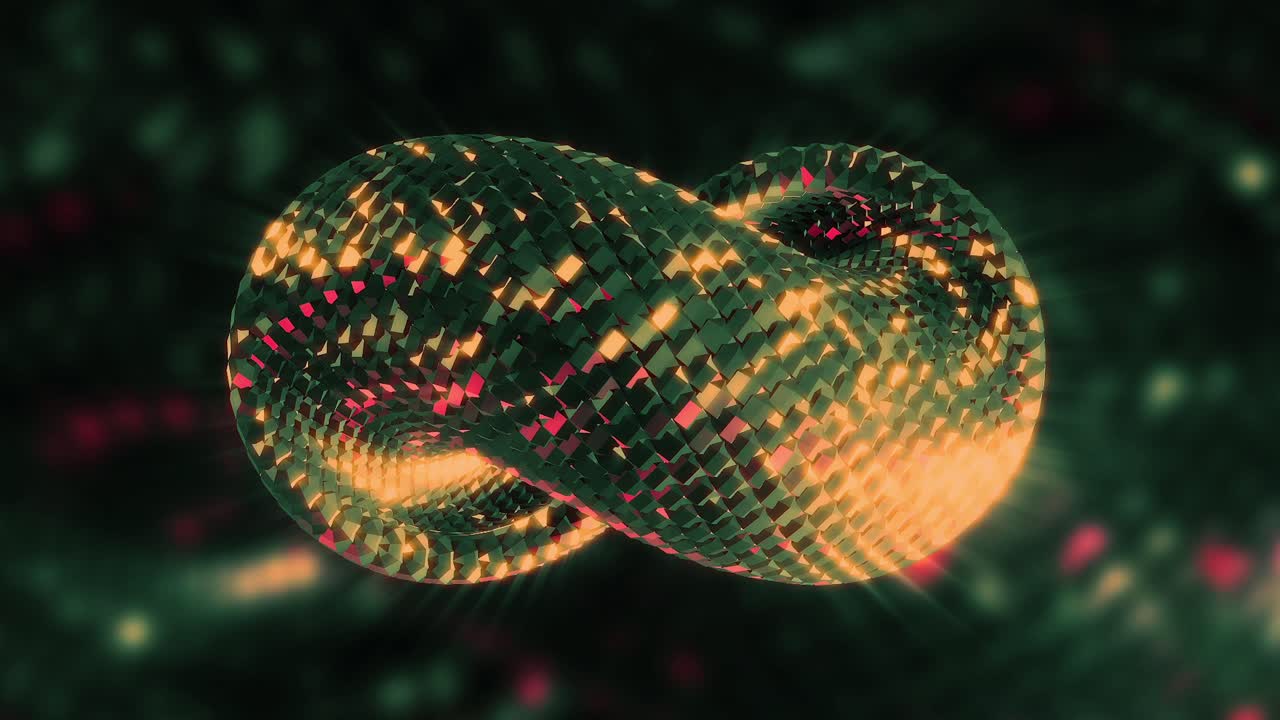 3D Gold Infinity Symbol