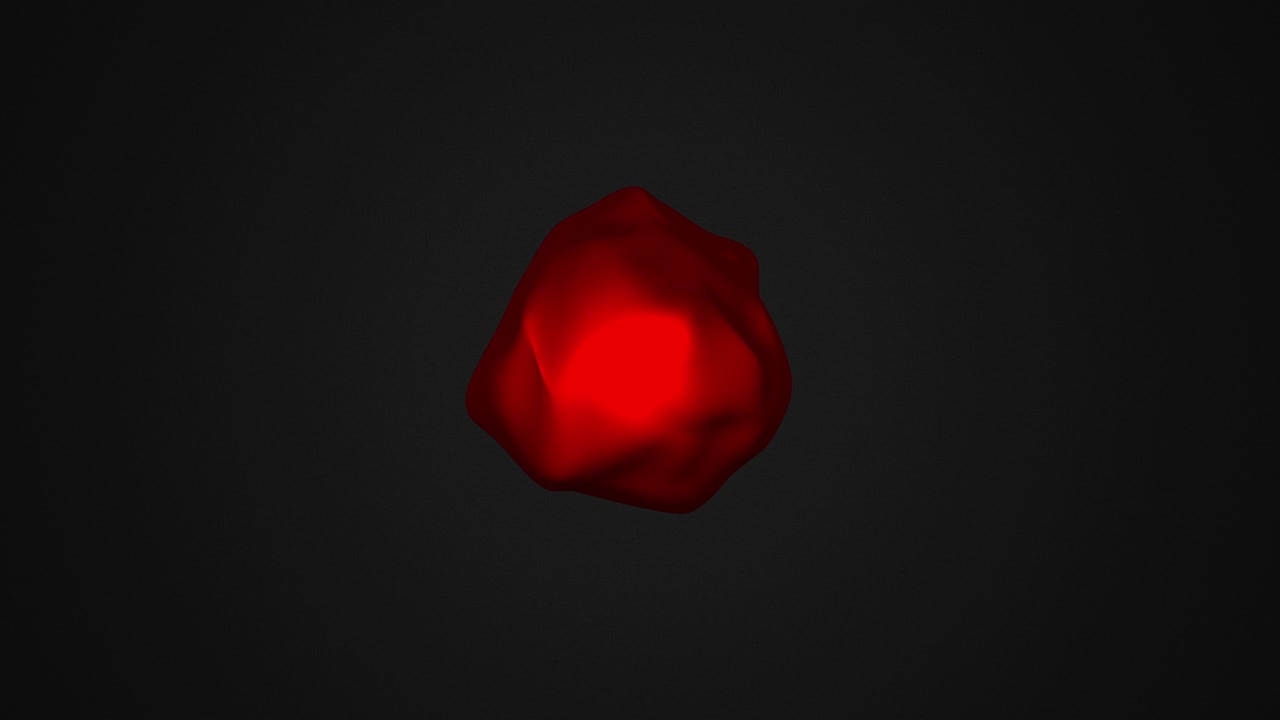 metamorphose of amorphous shape with waved surface