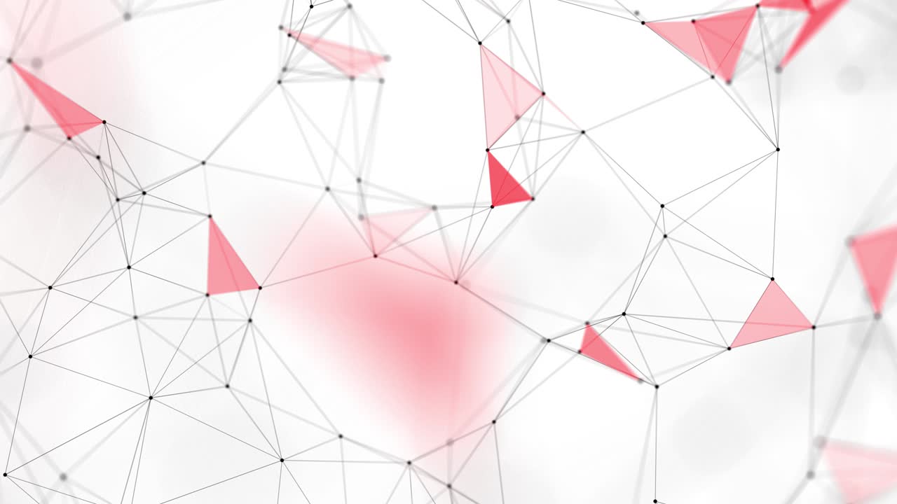 Abstract Web Network Data and Communication Particle Lines Loop Animation.