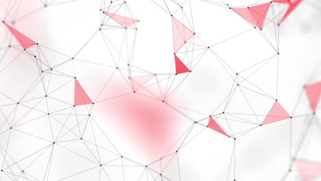 abstract web network data and communication particle lines loop animation.
