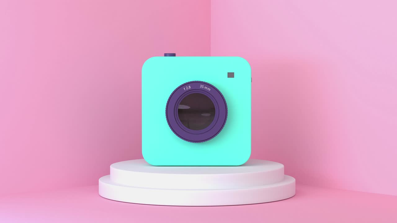 디지털 카메라 렌즈 반사 추상적인 모션 3d 렌더링