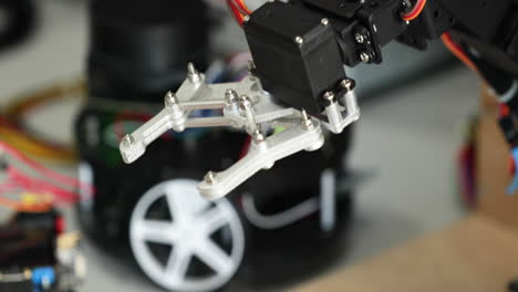 testing a robotic claw in a lab -university of coimbra, portugal -close up