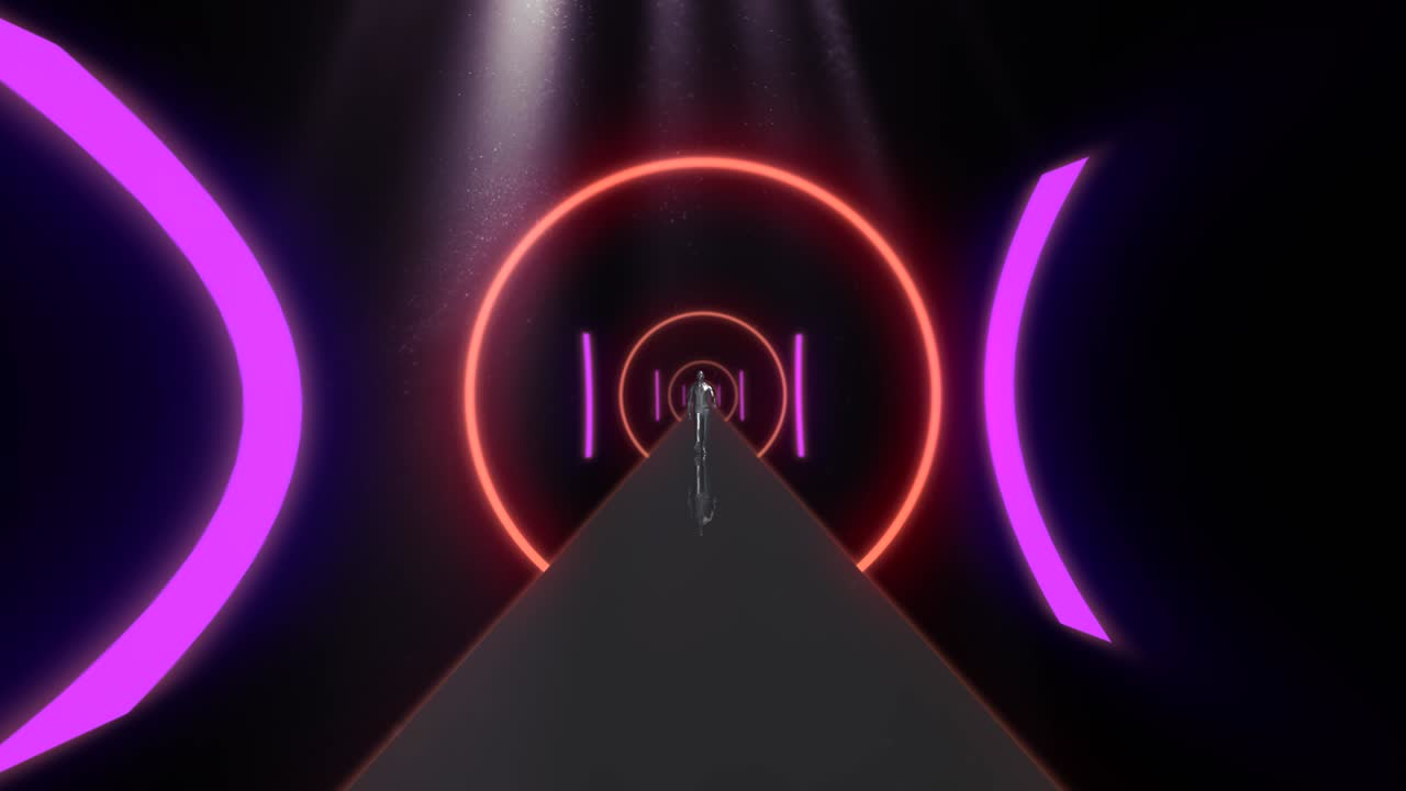 túnel fondo abstracto oscuro 4k