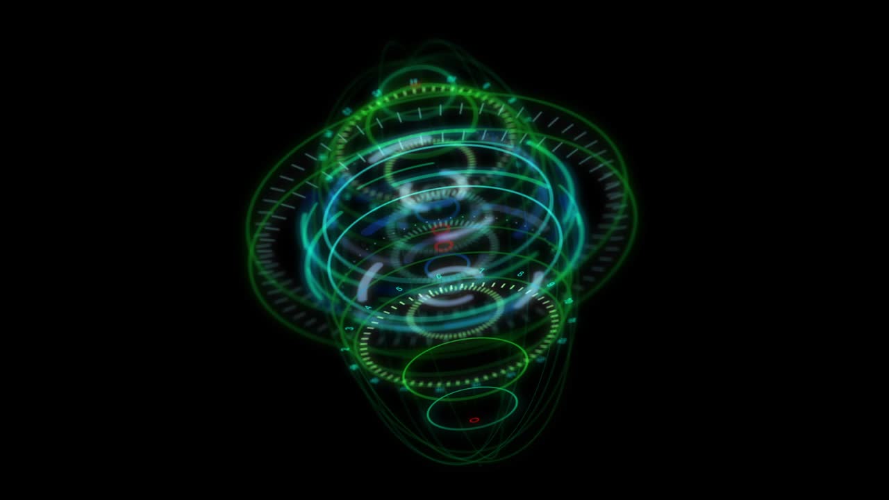 hud 요소 - 디지털 로딩 소음 조절기.