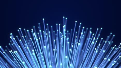 fiber optic wires cables transmitting high speed internet data. perfect loop.