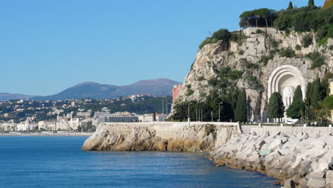 Nice-coast-side,-war-memorial.-France.-Static