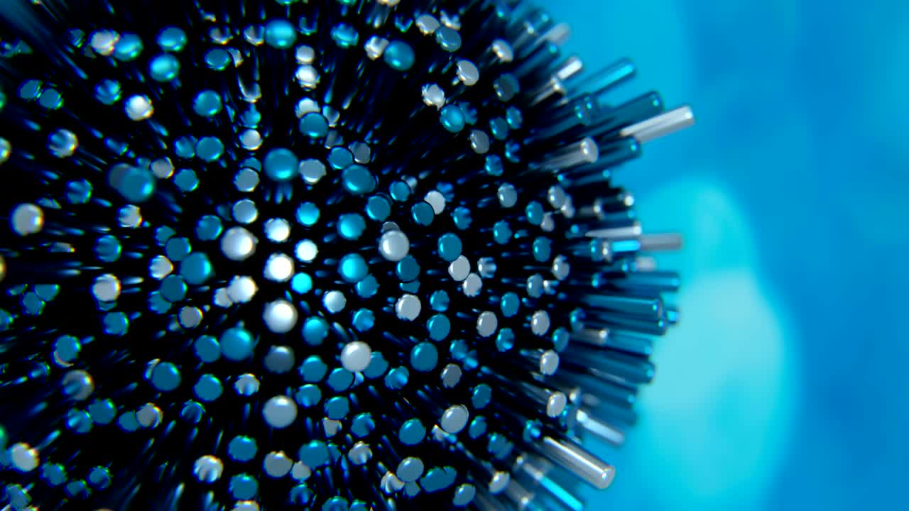 estructura molecular futurista de 4k.