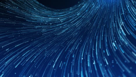 big data abstract technology matrix background light data waving animation digital landscape