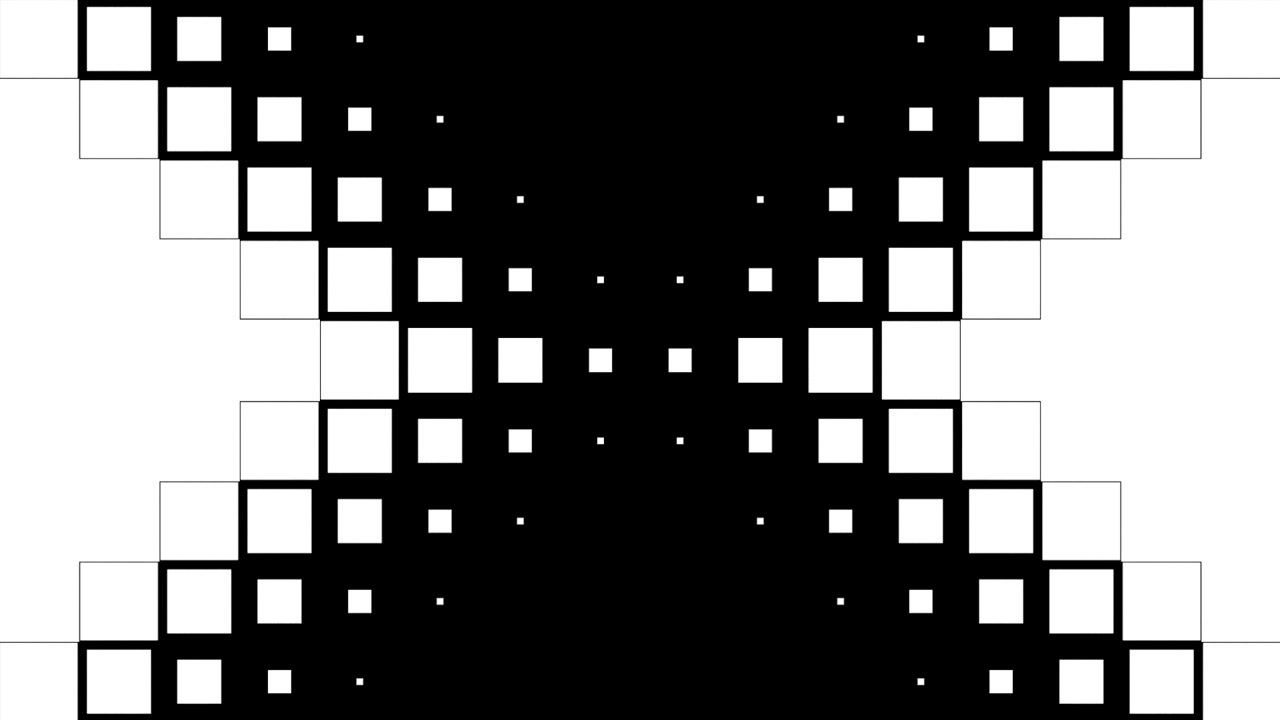 Abstract Geometric Animation of Expanding and Contracting Squares