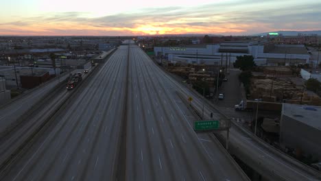 Autobahn-La-10-Gesperrt-Und-Leer-–-November-2023