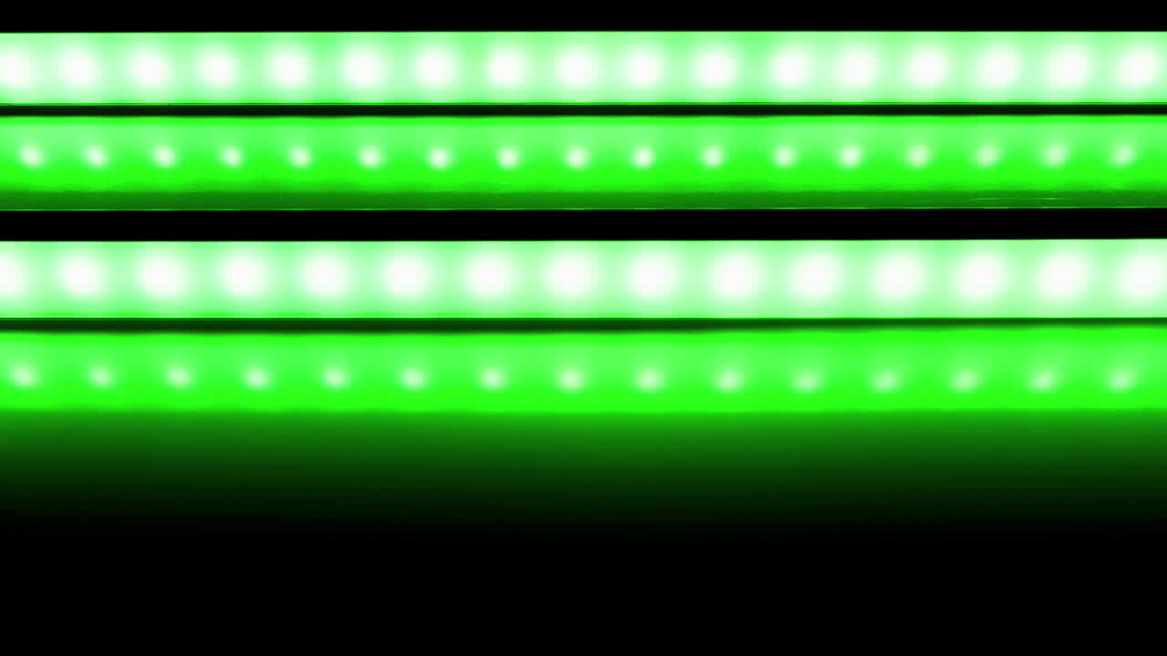 led stript dos líneas de bucle de color rgb