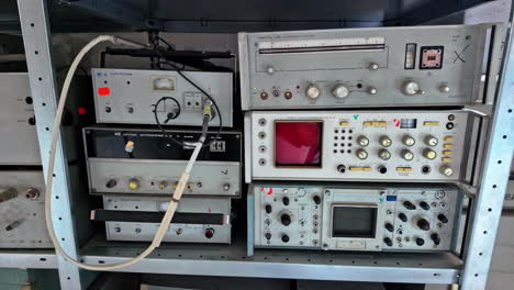 radio signal receivers inside irbene telescope communication device