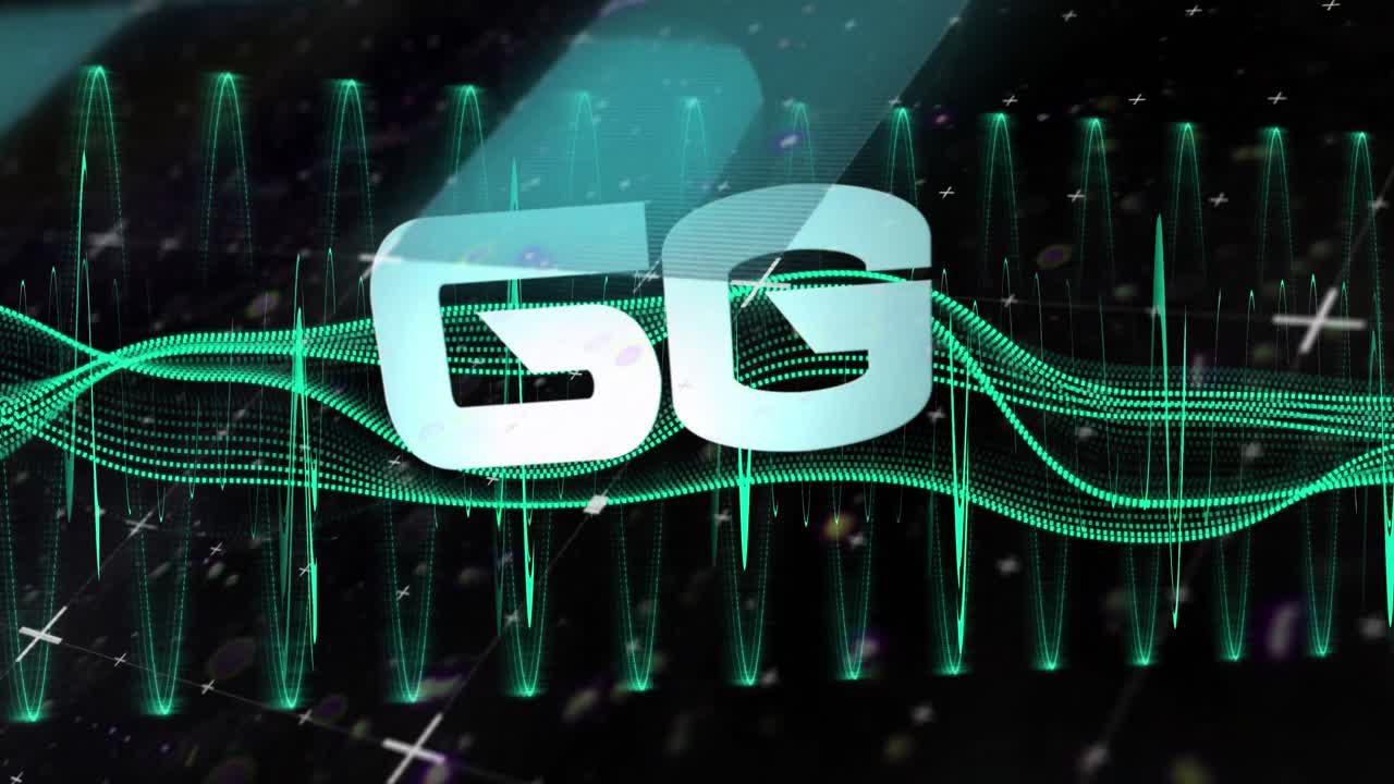 animación de texto 6g y procesamiento de datos por computadora