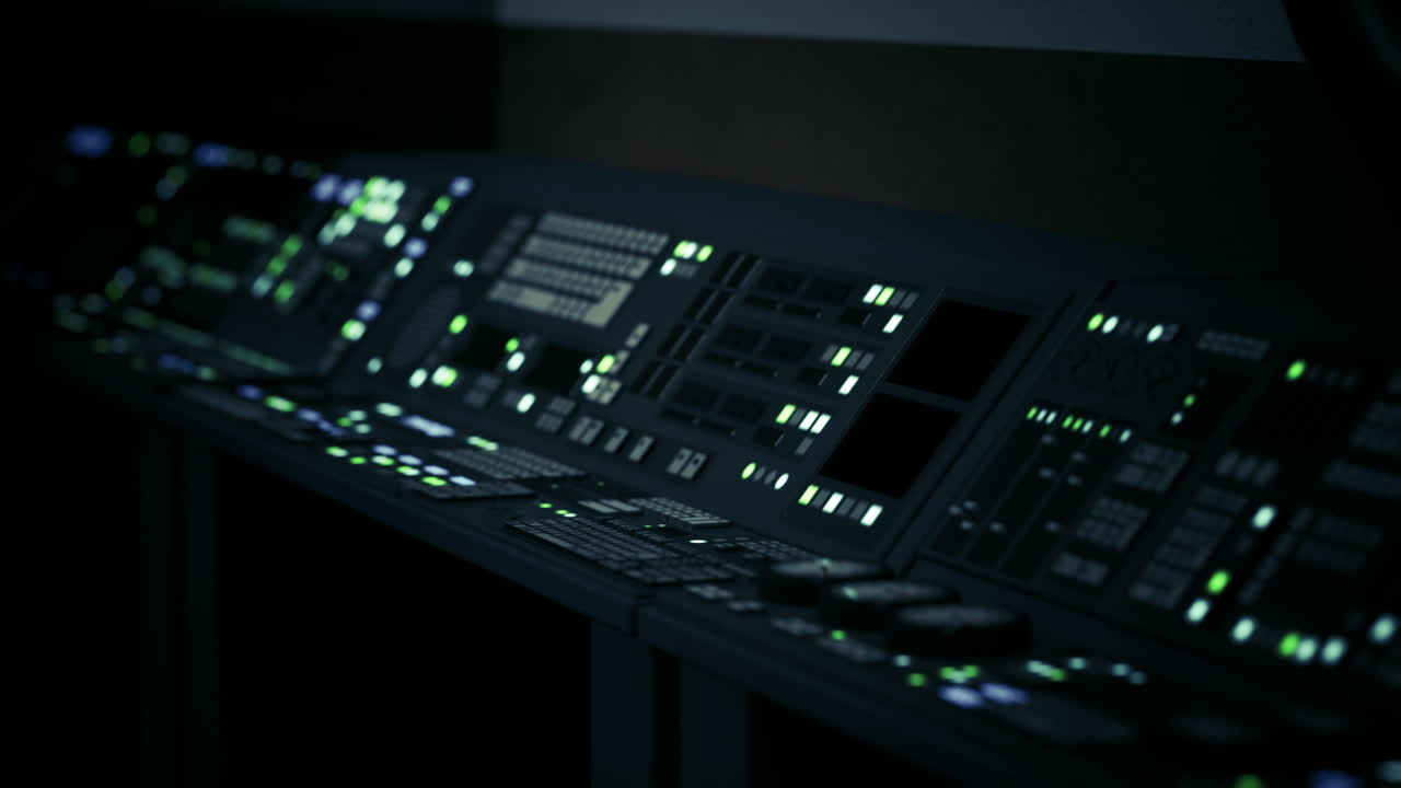 Dark Control Room Console