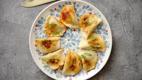 fried dumplings with meat