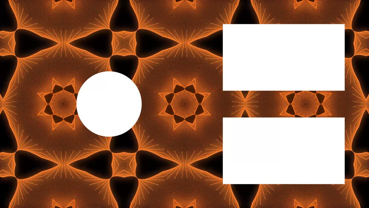 칼레이도스코프 패턴 엔드 카드 엔딩 스크린 모션 그래픽