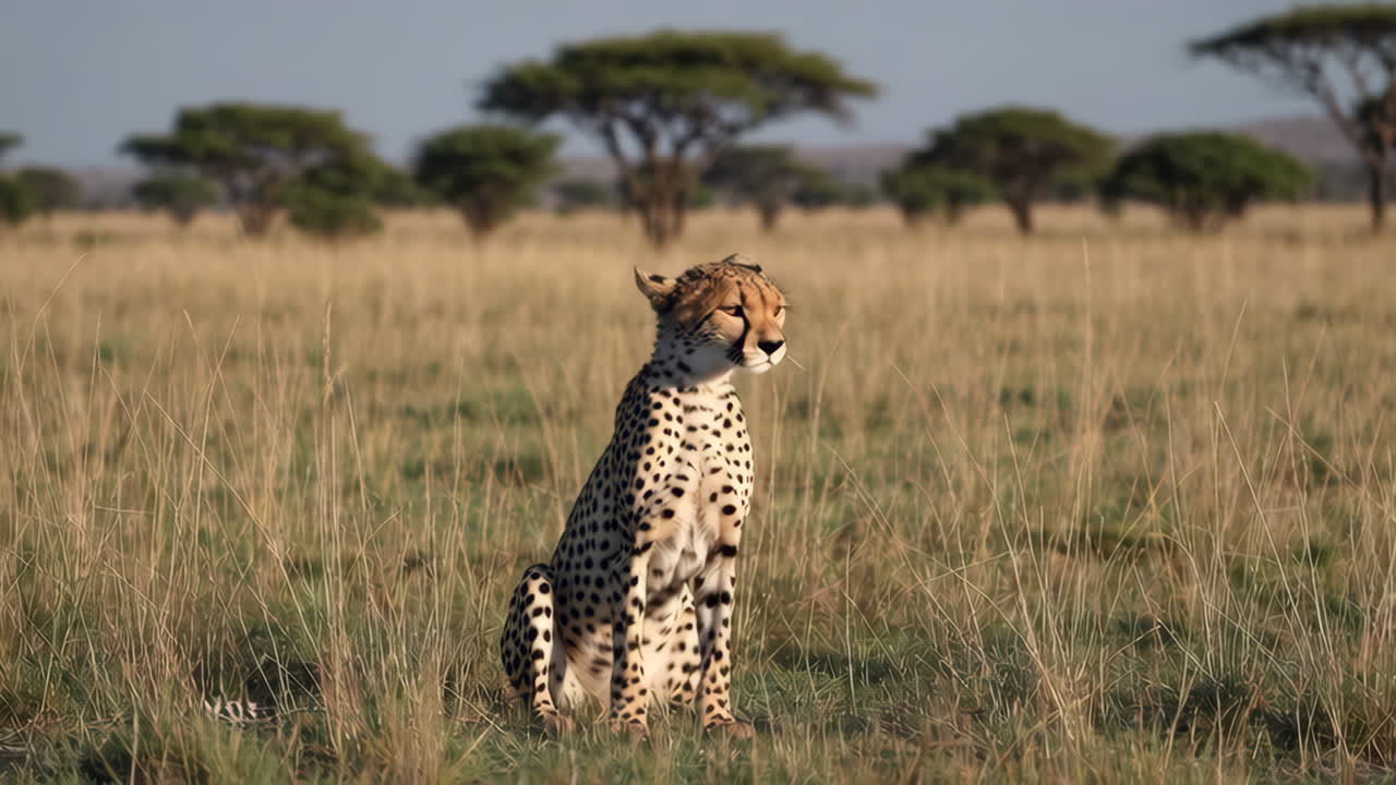 Cheetah in the African Savanna