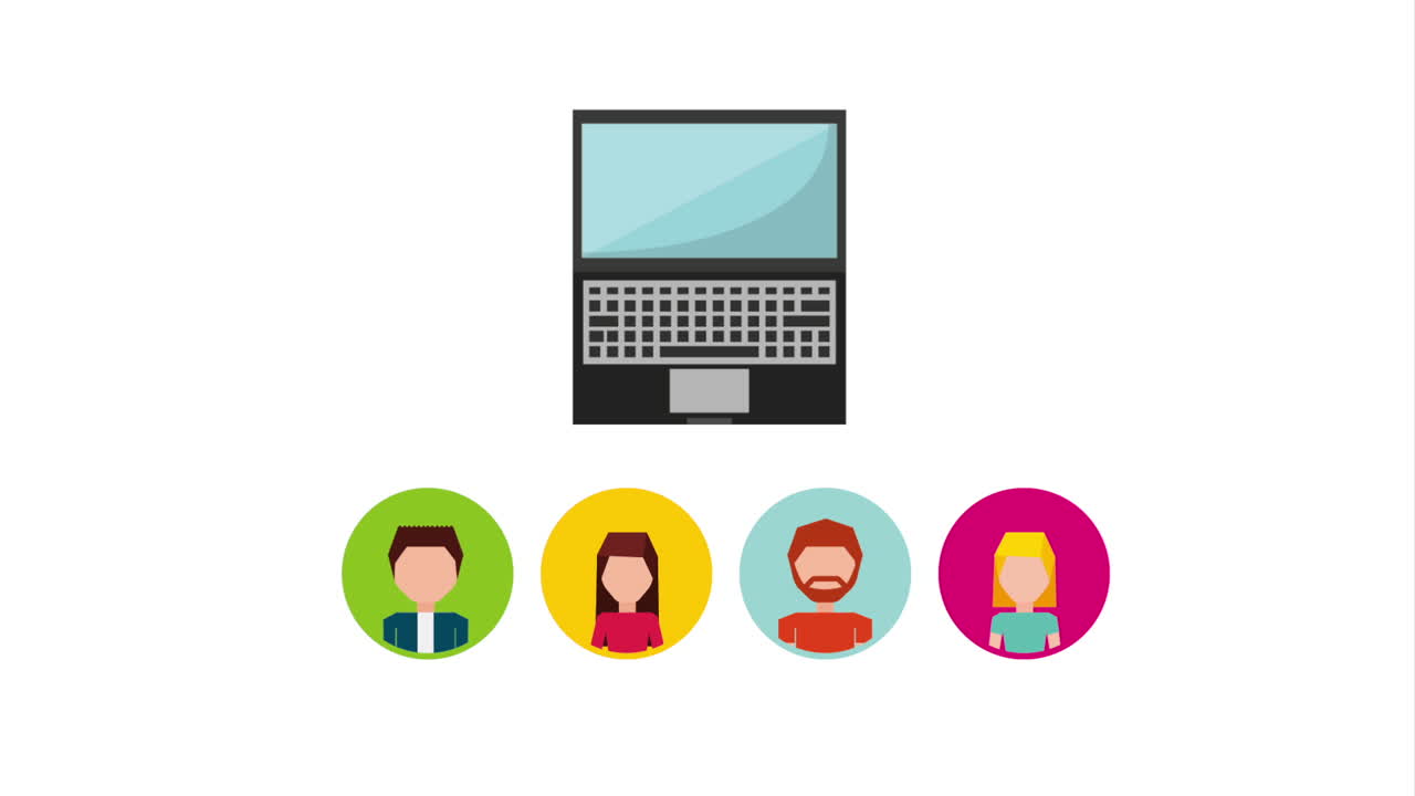 portátil con perfiles de equipo