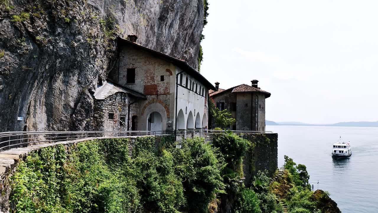 Santa Caterina del Sasso Monastery on Lake Maggiore