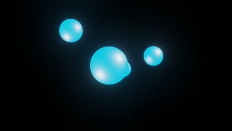 modrý metaball 3d záběry